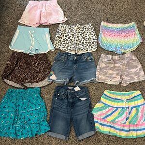 Girls shorts size 10/12 bundle